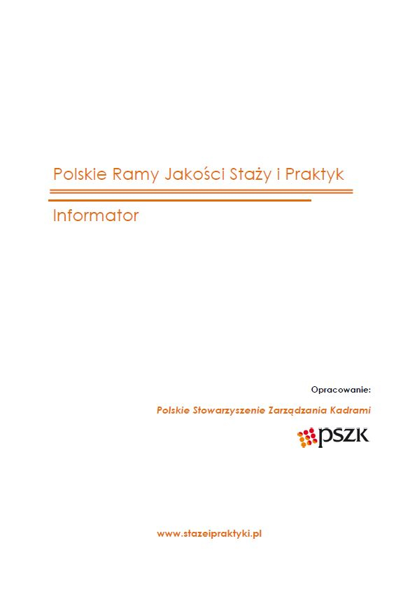 Polskie Ramy Jakości Staży i Praktyk - Informator
