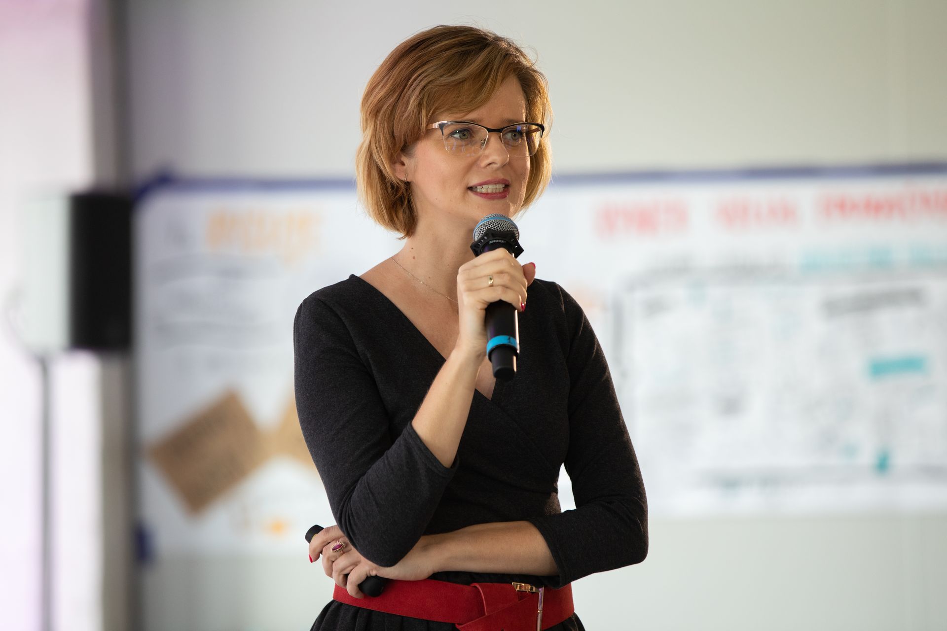 Prelegent w czasie konfernecji