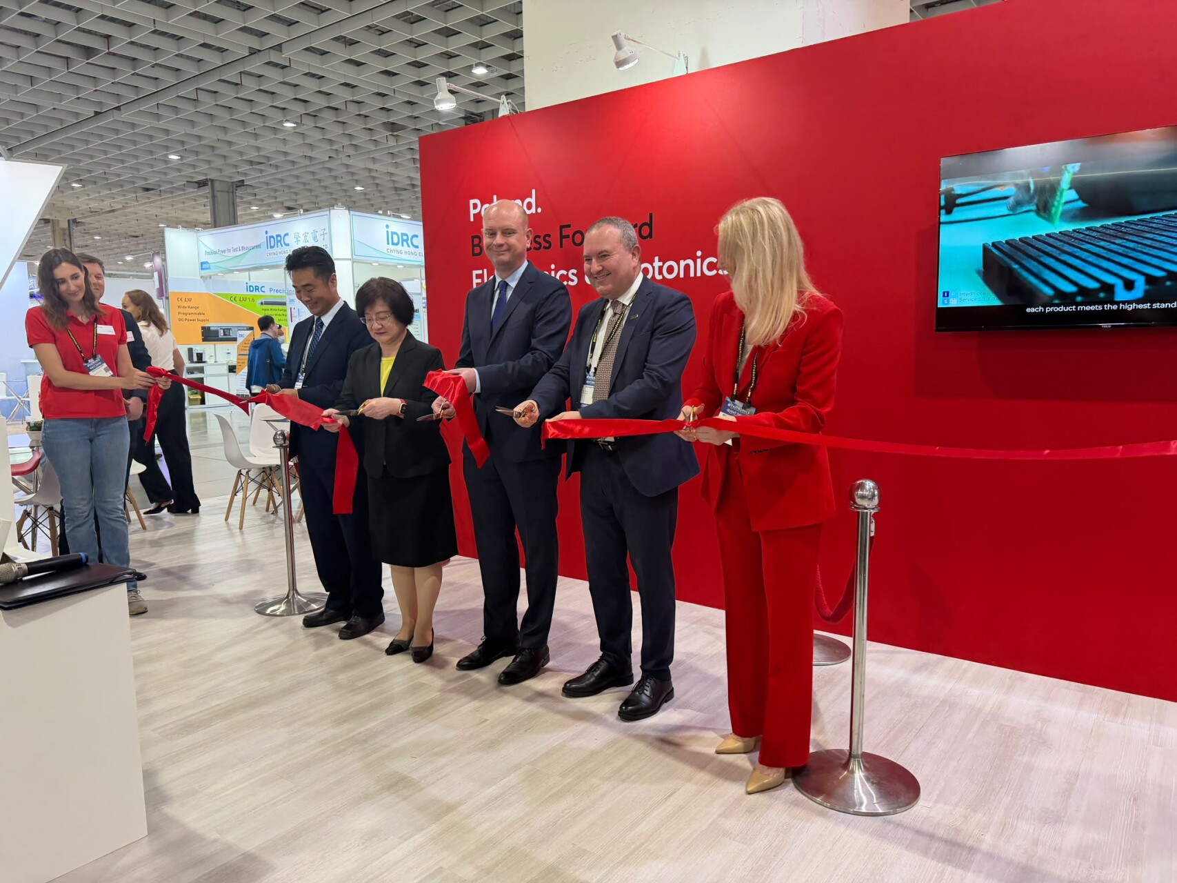Otwarcie polskiego stoiska na targach TAITRONICS 2026 w Tajpej